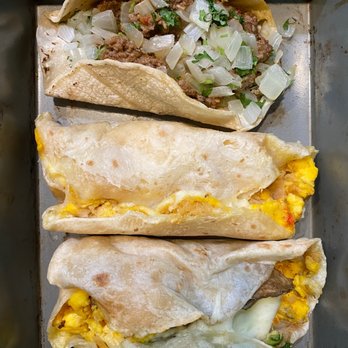 Tacodeli - three burritos in a box - Tacos Near Me - Austin, Texas
