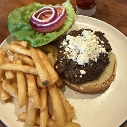 Black & blue burger