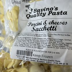 Savino's Quality Pasta - I could taste the Porcini and the Cheeses--the flavors were powerful