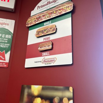 PrimoHoagies - a picture of a hot dog and a menu - Sandwiches Near Me - Chalfont, Pennsylvania