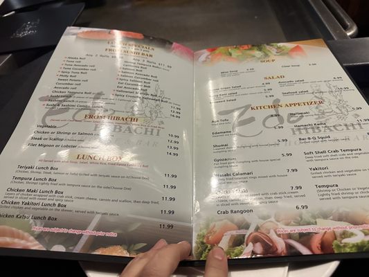 Menu photo 2 Edo Hibachi Greensburg, PA Menu photo 2 Edo Hibachi Greensburg, PA