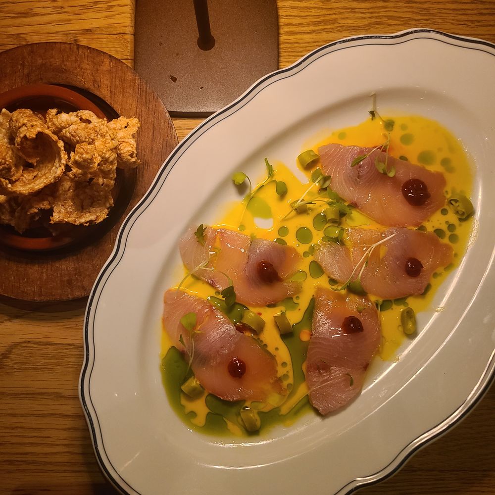 Beso by Patria - Ceviche de corvina [hamachi]. - Spanish Near Me - Toronto, Ontario