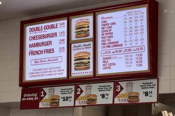 Menu photo 1 In-N-Out Burger Aurora, CO Menu photo 1 In-N-Out Burger Aurora, CO