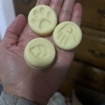 Lush - Charity Pot lotion bar coins - Cosmetics & Beauty Supply Near Me - Emeryville, California Lush - Charity Pot lotion bar coins - Cosmetics & Beauty Supply Near Me - Emeryville, California