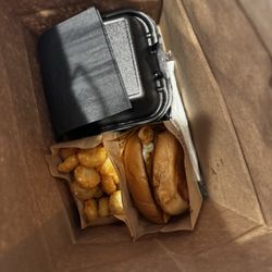 Press & Plow - Outlaw sandwich, hash browns, monkey bread