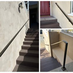 Innovative Metal Works - Set of wall mounted handrails installed near Old Town San Diego.