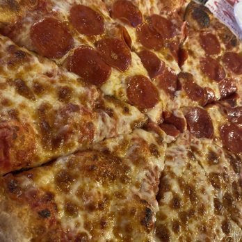 Tony's Napoli - Half cheese half pepperoni. Beautiful Pie fresh from the oven! - Pizza Near Me - Olean, New York