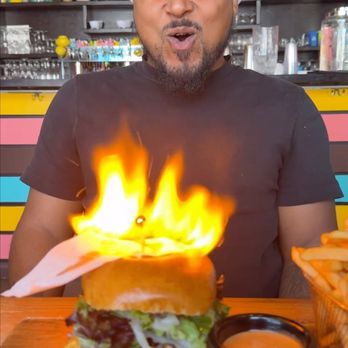 A Toda Madre Brunch - Burger on FIRE ! - Breakfast & Brunch Near Me - Los Angeles, California A Toda Madre Brunch - Burger on FIRE ! - Breakfast & Brunch Near Me - Los Angeles, California