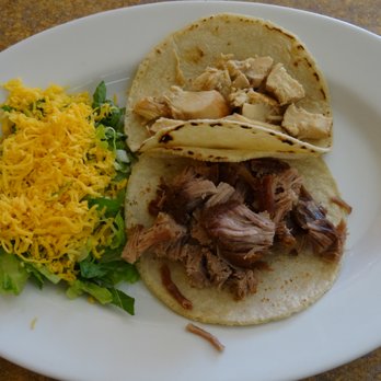 The Mexican Kitchen Restaurant - A chicken and carnitas taco. Chicken was bland, but there has been other times that they cooked the chicken good with other items I ordered. - Mexican Near Me - Moreno Valley, California The Mexican Kitchen Restaurant - A chicken and carnitas taco. Chicken was bland, but there has been other times that they cooked the chicken good with other items I ordered. - Mexican Near Me - Moreno Valley, California