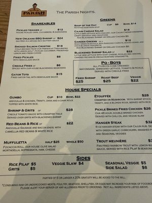 Menu photo 3 The Parish Cafe Healdsburg, CA