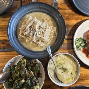 Felina Steak - Roasted brussels sprouts, potato purée,Cacio Pepe - Italian Near Me - Jersey City, New Jersey Felina Steak - Roasted brussels sprouts, potato purée,Cacio Pepe - Italian Near Me - Jersey City, New Jersey