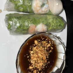 Vietnamese Pho Ly - 4. Shrimp Roll 2/10. Only two small shrimp and the peanut sauce was not good.