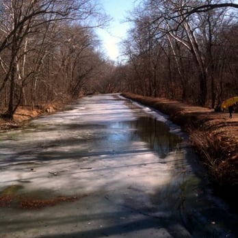 Billy Goat Trail - Section  A - towpath (connects Billy Goat trails to parking lot) in February - Parks Near Me - Potomac, Maryland