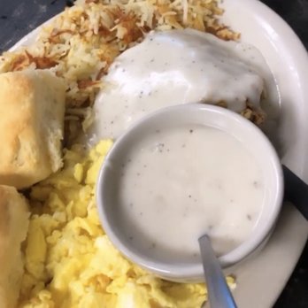 Blue Bonnet Cafe - Hand - Battered Chicken Fried Steak Biscuits and Gravy Eggs and Hash Browns - Desserts Near Me - Marble Falls, Texas Blue Bonnet Cafe - Hand - Battered Chicken Fried Steak Biscuits and Gravy Eggs and Hash Browns - Desserts Near Me - Marble Falls, Texas