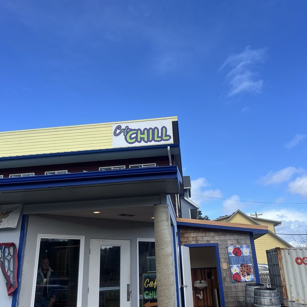 Cafe Chill - Lovely unassuming entrance to the wonders within! - Breakfast & Brunch Near Me - Waldport, Oregon