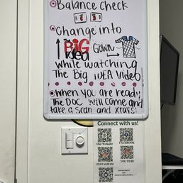 White board outlining what to expect White board outlining what to expect