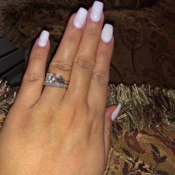 Mandy Q Nails Art - White and glitter ombré - Nail Salons Near Me - Carlsbad, California Mandy Q Nails Art - White and glitter ombré - Nail Salons Near Me - Carlsbad, California
