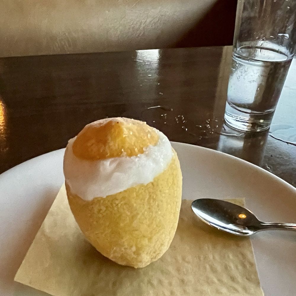 V's restaurant + bar - Lemon Gelato - Italian Near Me - Malibu, California