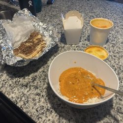 Amber Indian Restaurant - 86. Chicken Tikka Masala 117. Garlic Naan