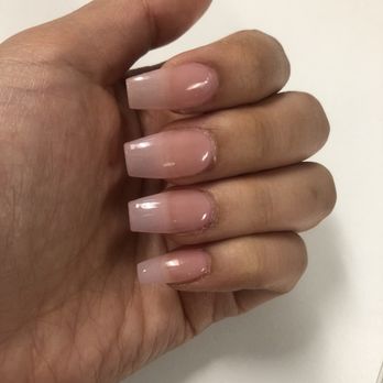 Quality Nails & Spa - Full gel set with clear pink. An hour after. - Nail Salons Near Me - Long Beach, California
