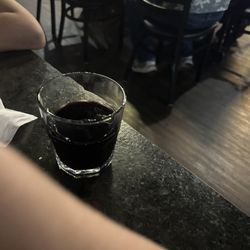 Thunderbirds Grille - Wine in whisky glass