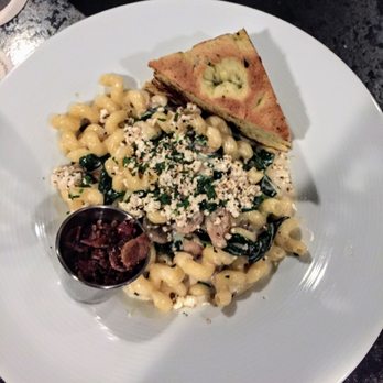 Americana - Loaded Mac N Cheese with bacon on the side - New American Near Me - Des Moines, Iowa