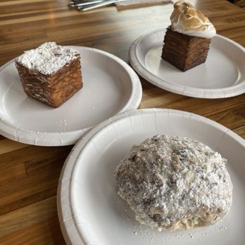 Babette's Artisan Bakery - Hazelnut croissant cube, lemon croissant cube and stollen. - Bakeries Near Me - Longmont, Colorado