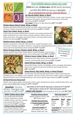 Menu photo 1 Veg Out Hermiston, OR Menu photo 1 Veg Out Hermiston, OR