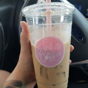 Pink Coffee - Large iced coffee only $2.50!! - Desserts Near Me - Garland, Texas