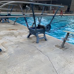 Lenoir Aquatic & Fitness Center - Broken diving boards
