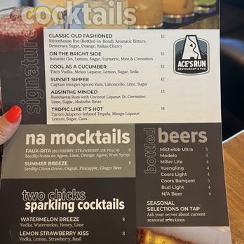 Ace's Run Restaurant & Pub - Cocktail menu - Pubs Near Me - Oakland, Maryland