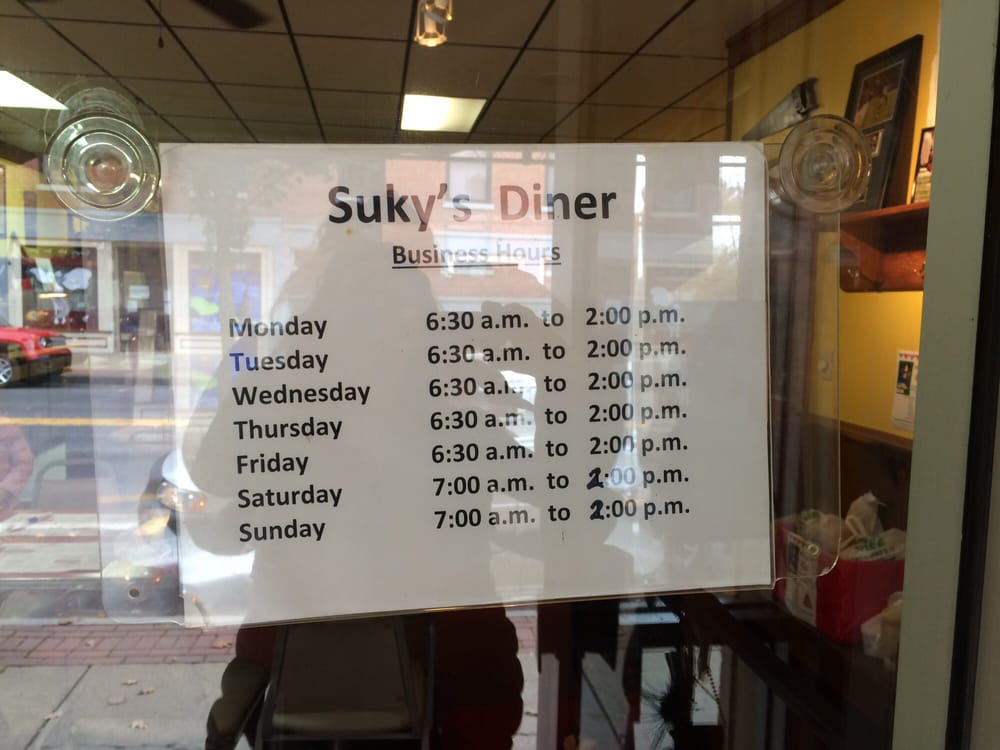 SUKY’S DINER Updated October 2024 318 Main St, Towanda