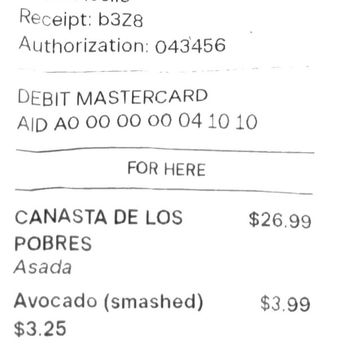 Desvelados - My receipt - Mexican Near Me - Glendale, California Desvelados - My receipt - Mexican Near Me - Glendale, California