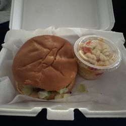 The Lunch Box - Pasta salad, blackjack burger