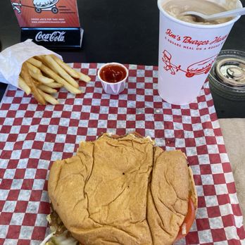 Jim's Burger Haven - 6 inch burger fries malt - Burgers Near Me - Thornton, Colorado