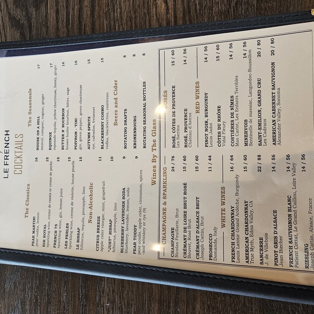 Le French 9+CO - Cocktails, ,mocktails , beer & cider - French Near Me - Denver, Colorado Le French 9+CO - Cocktails, ,mocktails , beer & cider - French Near Me - Denver, Colorado