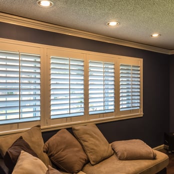 Window-ology - Wood Shutters in a Media Room. (Kirkland, WA) - Shades & Blinds Near Me - Auburn, Washington Window-ology - Wood Shutters in a Media Room. (Kirkland, WA) - Shades & Blinds Near Me - Auburn, Washington