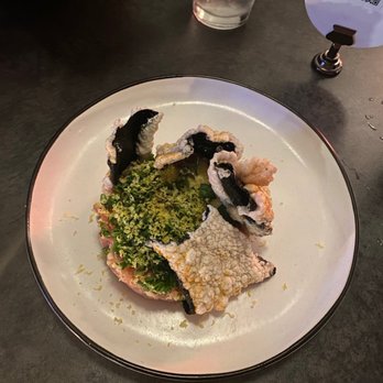 8282 - Tuna Tartare & Kim Bukak (Seaweed Chips) - Korean Near Me - New York, New York