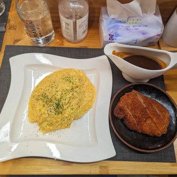 Kyuramen - Cherry Hill - Omurice w pork katsu - Ramen Near Me - Cherry Hill, New Jersey Kyuramen - Cherry Hill - Omurice w pork katsu - Ramen Near Me - Cherry Hill, New Jersey