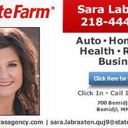 Sara Labraaten - State Farm Insurance Agent - Ad powered by: YPC Media