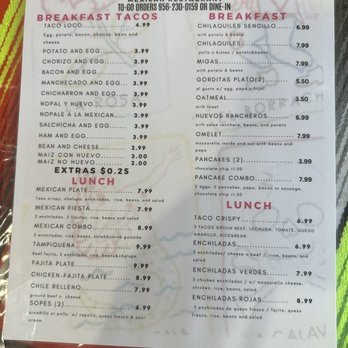 Antojitos Mi Reynita - Menu pg. 1 - Mexican Near Me - Harlingen, Texas Antojitos Mi Reynita - Menu pg. 1 - Mexican Near Me - Harlingen, Texas