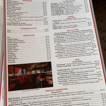 Glider Diner - menu for lunch and dinner - The menu from Glider Restaurant Inc. offers a range of lunch and dinner options, including appetizers, homemade soups, sandwiches, hot platters, and subs. It features items like chicken tenders, mozzarella sticks, mini potato pancakes, and a variety of burgers such as the Texas hamburger and beyond burger. The menu also includes specialty sandwiches served with fries, like BBQ and club sandwiches, along with options for cheeseburgers, Italian chicken, and tuna. Prices are listed for each dish, with some items accompanied by descriptions of ingredients and preparation methods. - Diners Near Me - Scranton, Pennsylvania
