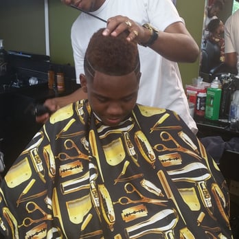 Finos Barbershop - My oldest getting his cut. - Barbers Near Me - Silver Spring, Maryland Finos Barbershop - My oldest getting his cut. - Barbers Near Me - Silver Spring, Maryland