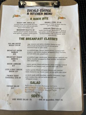 Menu photo 2 Zocalo Coffee & Kitchen Oakland, CA Menu photo 2 Zocalo Coffee & Kitchen Oakland, CA