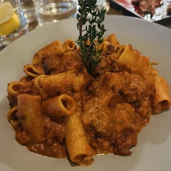 Society 48 - Rigatoni Bolognaise w/ Wagyu Beef, Rosemary and Parmesan Grana - Steakhouses Near Me - West Palm Beach, Florida Society 48 - Rigatoni Bolognaise w/ Wagyu Beef, Rosemary and Parmesan Grana - Steakhouses Near Me - West Palm Beach, Florida
