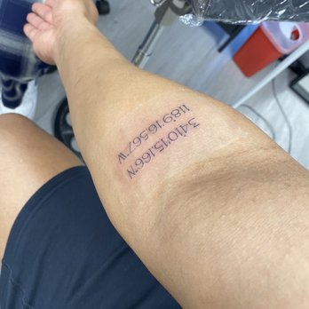 Gee Ink Tattoo - Coordinates done by Simon. Perfectly donethank you - Tattoo Near Me - Alhambra, California