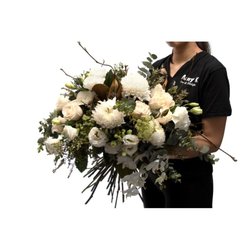 Mary K Floral Design - Florist Choice Bouquet - Pure White https://marykfloraldesign.com.au/