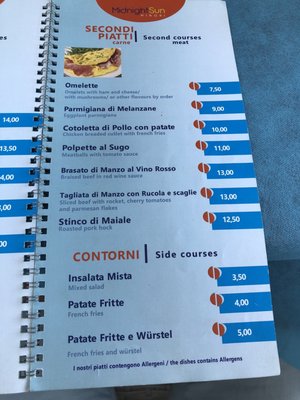 Menu photo 1 Midnight Sun Minori, SA Menu photo 1 Midnight Sun Minori, SA