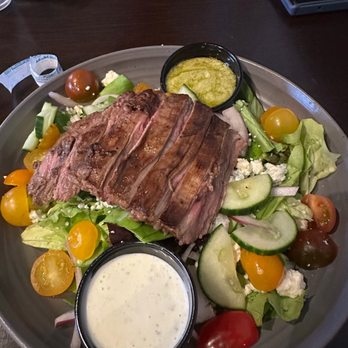Butcher & Sprout - House Salad with steak - Bars Near Me - Cuyahoga Falls, Ohio