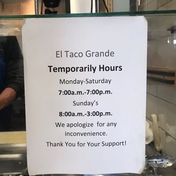 Taco Grande - Temporary hours (04/06/2022) - Mexican Near Me - Fresno, California Taco Grande - Temporary hours (04/06/2022) - Mexican Near Me - Fresno, California